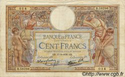 100 Francs LUC OLIVIER MERSON type modifié FRANCE  1938 F.25.13 TB