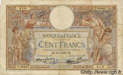 100 Francs LUC OLIVIER MERSON type modifié FRANCE  1938 F.25.14 B