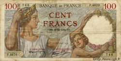 100 Francs SULLY FRANCE  1939 F.26 TB