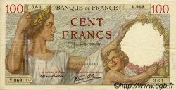 100 Francs SULLY FRANCE  1939 F.26.06 TTB