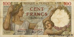 100 Francs SULLY FRANCE  1939 F.26.17 TB+