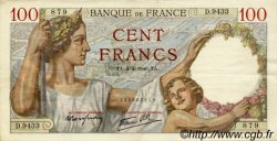 100 Francs SULLY FRANCE  1940 F.26.26 TTB