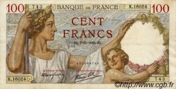 100 Francs SULLY FRANCE  1940 F.26.40 TTB+