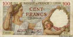 100 Francs SULLY FRANCE  1941 F.26.53 TB