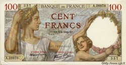 100 Francs SULLY FRANCE  1942 F.26.67 SUP