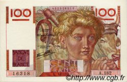 100 Francs JEUNE PAYSAN FRANCE  1947 F.28.13 SPL