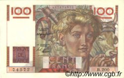 100 Francs JEUNE PAYSAN FRANCE  1947 F.28.14 SUP+