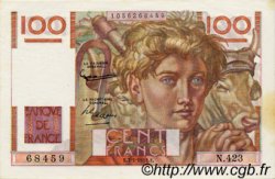 100 Francs JEUNE PAYSAN FRANCE  1952 F.28.31 SPL+