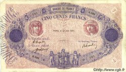 500 Francs BLEU ET ROSE FRANCE  1920 F.30.24 TB+ à TTB