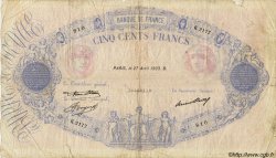 500 Francs BLEU ET ROSE FRANCE  1933 F.30.36 B