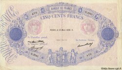 500 Francs BLEU ET ROSE FRANCE  1936 F.30.37 TB à TTB