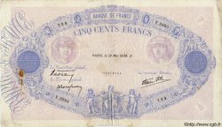 500 Francs BLEU ET ROSE modifié FRANCE  1938 F.31.11 B+