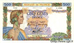 500 Francs LA PAIX FRANCE  1940 F.32.10 SUP+
