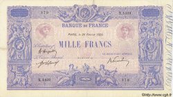 1000 Francs BLEU ET ROSE FRANCE  1920 F.36.35 TB à TTB
