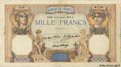 1000 Francs CÉRÈS ET MERCURE FRANCE  1927 F.37 B+