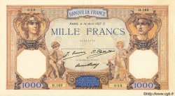 1000 Francs CÉRÈS ET MERCURE FRANCE  1927 F.37.01 SUP+