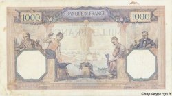 1000 Francs CÉRÈS ET MERCURE FRANCE  1928 F.37.02 TB à TTB