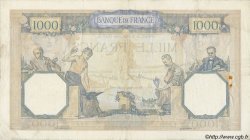 1000 Francs CÉRÈS ET MERCURE type modifié FRANCE  1937 F.38.04 TB+