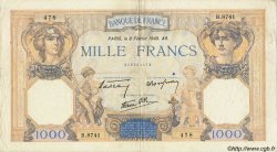 1000 Francs CÉRÈS ET MERCURE type modifié FRANCE  1940 F.38.42 TB+ à TTB