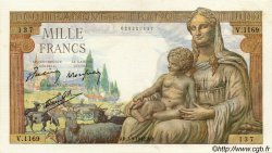 1000 Francs DÉESSE DÉMÉTER FRANCE  1942 F.40.06 TTB+