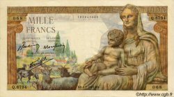 1000 Francs DÉESSE DÉMÉTER FRANCE  1943 F.40.29 SUP