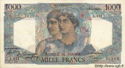1000 Francs MINERVE ET HERCULE FRANCE  1948 F.41.21 pr.SUP