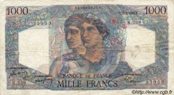 1000 Francs MINERVE ET HERCULE FRANCE  1949 F.41.25 TB à TTB
