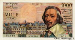 1000 Francs RICHELIEU FRANCE  1954 F.42.08 AU