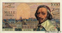 1000 Francs RICHELIEU FRANCE  1955 F.42.12 pr.SUP