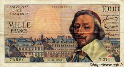 1000 Francs RICHELIEU FRANCE  1956 F.42.22 TTB+