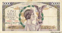 5000 Francs VICTOIRE Impression à plat FRANCE  1939 F.46.02 B+
