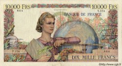 10000 Francs GÉNIE FRANÇAIS FRANCE  1946 F.50.08 TB+