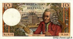10 Francs VOLTAIRE FRANCE  1970 F.62.41 SPL