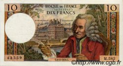 10 Francs VOLTAIRE FRANCE  1970 F.62.44 SUP