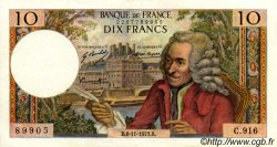 10 Francs VOLTAIRE FRANCE  1973 F.62.64 SUP+