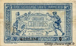 50 Centimes TRÉSORERIE AUX ARMÉES 1917 FRANCE  1917 VF.01.17 TTB+