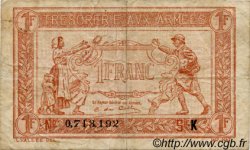 1 Franc TRÉSORERIE AUX ARMÉES 1917 FRANCE  1917 VF.03.11 TB+