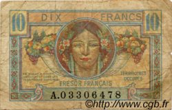 10 Francs TRÉSOR FRANÇAIS FRANCE  1947 VF.30.01 TB