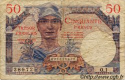 50 Francs TRÉSOR FRANCAIS FRANCE  1947 VF.31.01 TB