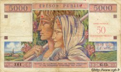 50NF sur 5000 Francs TRÉSOR PUBLIC FRANCE  1960 VF.39.01 TTB