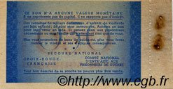 50 Centimes BON DE SOLIDARITÉ FRANCE régionalisme et divers  1941 KL.01A SUP