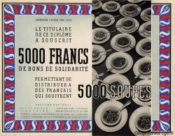 5000 Francs - 5000 Soupes FRANCE régionalisme et divers  1941 KL.06 NEUF