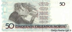 50 Cruzeiros sur 50 Cruzados Novos BRAZIL  1990 P.223 UNC