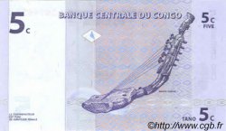5 Centimes REPúBLICA DEMOCRáTICA DEL CONGO  1997 P.081a FDC