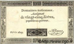 25 Livres FRANCE  1793 Laf.168 TTB à SUP