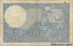 10 Francs MINERVE modifié FRANCE  1939 F.07 B+ à TB