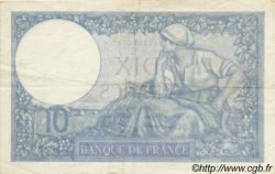 10 Francs MINERVE modifié FRANCE  1939 F.07 TTB