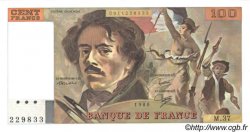 100 Francs DELACROIX modifié FRANCE  1980 F.69.04a pr.NEUF