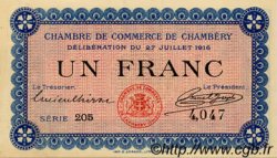 1 Franc FRANCE régionalisme et divers Chambéry 1916 JP.044.09 NEUF