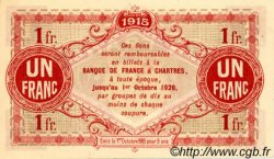 1 Franc FRANCE régionalisme et divers Chartres 1915 JP.045.03 NEUF
